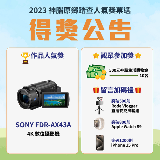 2023原鄉踏查人氣獎票選|得獎名單公告